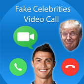 Fake Celebrities Video Call icon