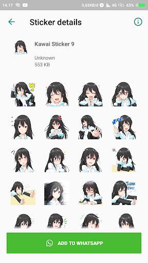 Kawaii Anime Stickers  for WhatsApp screenshot 2