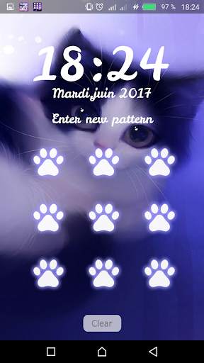 Cute Kitty Lock Screen screenshot 1