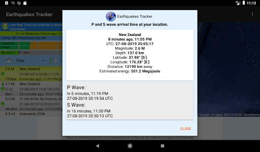 Earthquakes Tracker скриншот 13