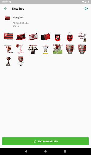 Flamengo Stickers 10 تصوير الشاشة