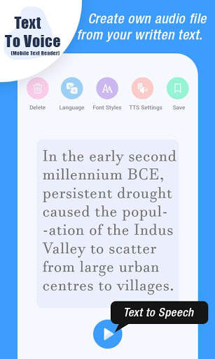Text to Voice: Mobile Text Reader 1 تصوير الشاشة