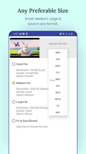 Video Converter & Compressor(MP4,MOV,MKV,AVI,3GP) screenshot 5