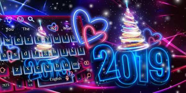 New Year 2019 Keyboard Theme screenshot 4