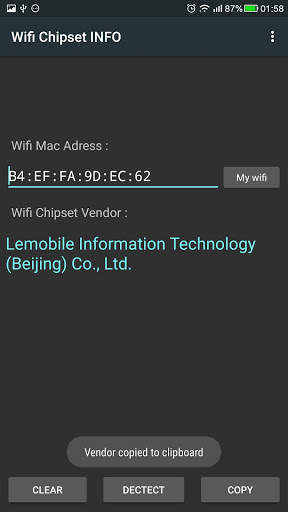 Wifi ChipSet Info screenshot 2