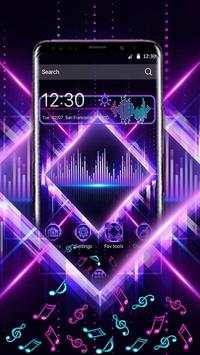 Neon Music Beats Light Gravity Theme screenshot 3