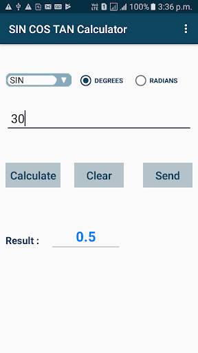 SIN COS TAN Calculator скриншот 1