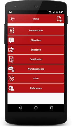 CV Builder & Resume Builder App Free screenshot 3