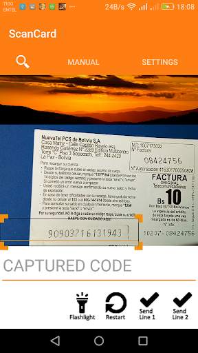 Scan Card - Scan the prepaid card and load balance screenshot 2