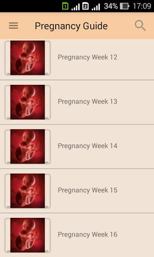Pregnancy week by week. Children. Period tracker screenshot 3