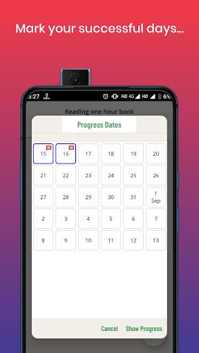 Challenge Yourself - Daily Habit And Goal Tracker 4 تصوير الشاشة