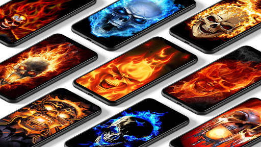 Fire Skull Wallpaper screenshot 1