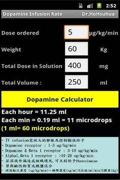 Dopamine Infusion Rate screenshot 3
