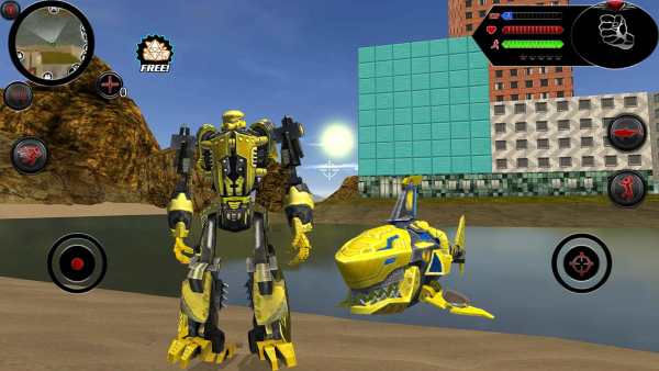 Wild Robot Shark Attack - Transforming Shark Robot screenshot 1