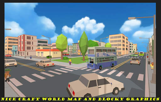 Craft World Bus Driving Simulator screenshot 4