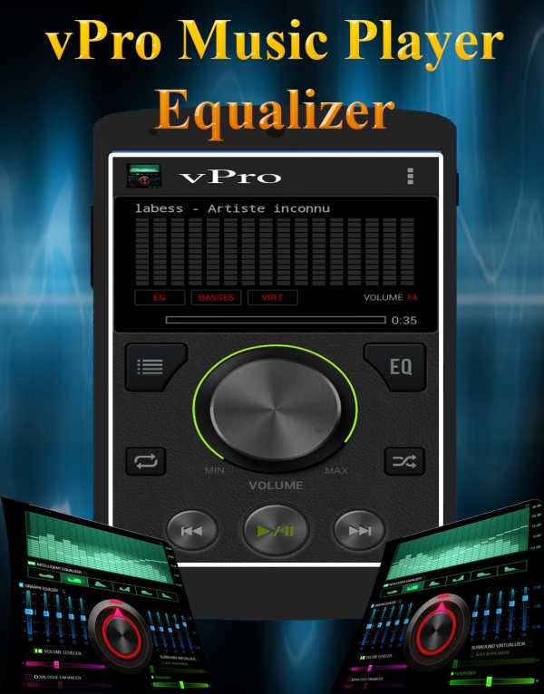vPro Music Player Equalizer screenshot 2