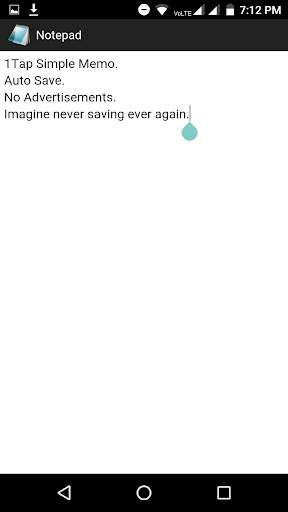 Notepad for Android screenshot 2
