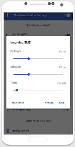Flashlight on Call and SMS 2021 - Flash Alert screenshot 2