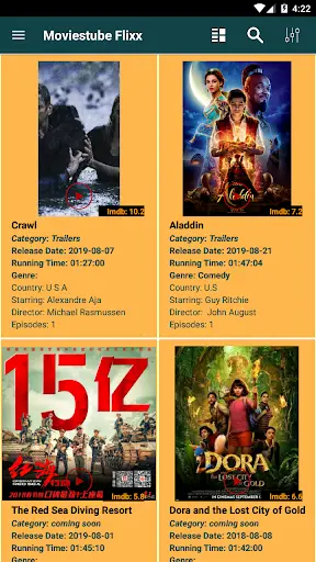 Moviestube Flixx screenshot 1