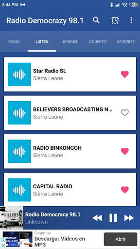 Radio democracy 98.1 sierra leone App Free screenshot 3