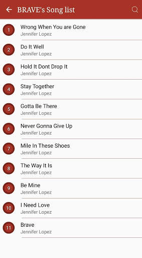 All Jennifer Lopez Songs Lyrics screenshot 3