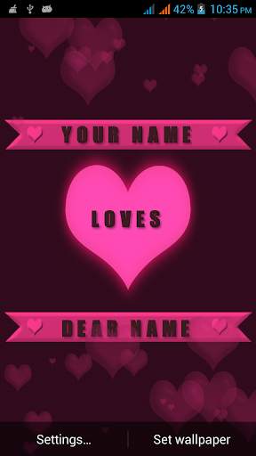 Valentine Name Live Wallpaper screenshot 4
