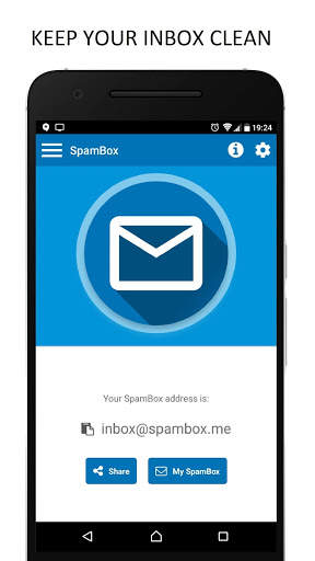 SpamBox - Anonymous Temp Email скриншот 1