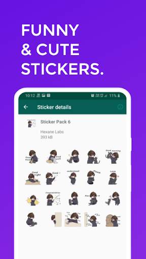 Cute & Funny Boys Stickers for WhatsApp screenshot 7