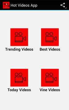 Hot Videos App screenshot 1