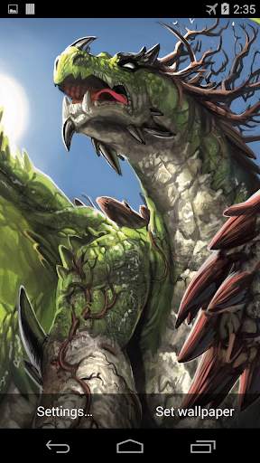 Green Dragon Live Wallpaper screenshot 2