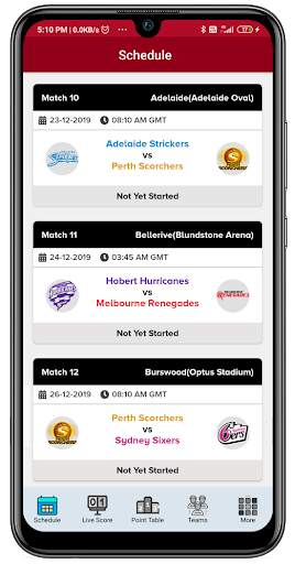 Big Bash Live Score screenshot 2