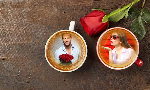 Coffee Cup Dual Photo Frame скриншот 2