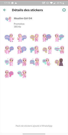 Stickers Hijab Muslim WASticker for WhatsApp screenshot 4