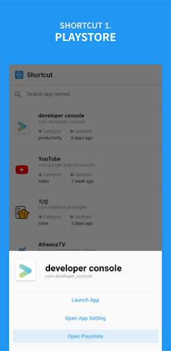 Shortcut - PlayStore & Setting screenshot 2