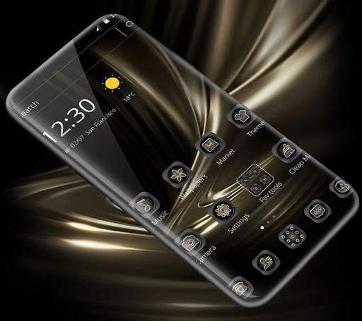 Black Gold Business Theme 1 تصوير الشاشة