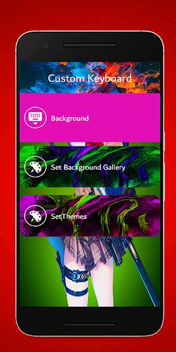 anime girl keyboard theme screenshot 3