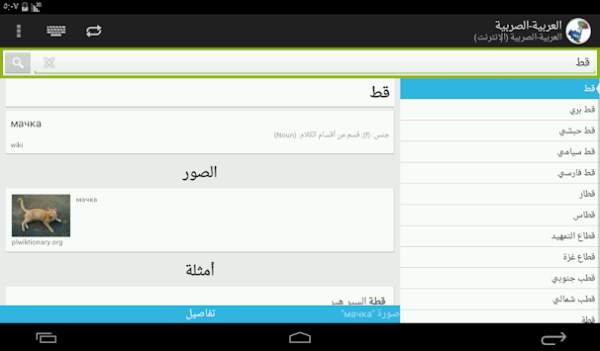 Arabic-Serbian Dictionary screenshot 11