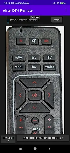 Airtel DTH remote screenshot 1