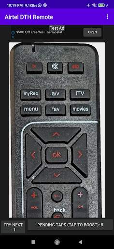 Airtel DTH remote screenshot 1