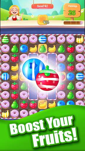 New Sweet Fruit Punch: #1 Free Puzzle Match 3 Game screenshot 2