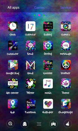Tie Dye GO Launcher Theme screenshot 4