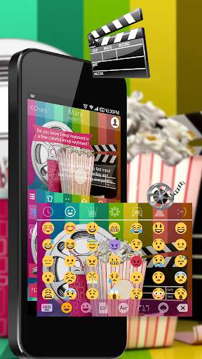 Film Emoji Keyboard Theme screenshot 2