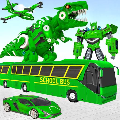 School Bus Robot Car Game screenshot 17