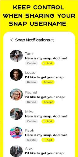 Add New Friends For Snapchat screenshot 2