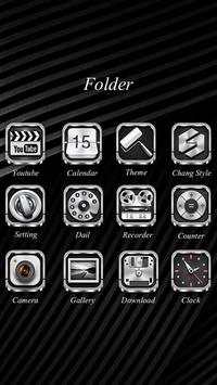 Silvery MetalGo Launcher Theme screenshot 3