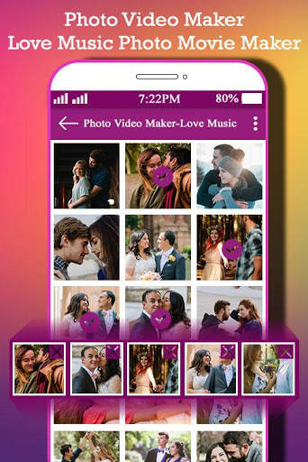 Photo Video Maker-Love Music Photo Movie Maker screenshot 1
