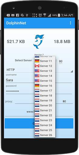 DolphinNet VPN screenshot 2