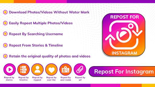 Repost For Instagram - Share Photos & Videos screenshot 1