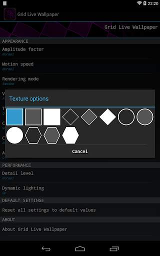 Grid Live Wallpaper Lite screenshot 7