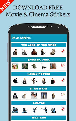 Movie Stickers For WhatsApp 🎦 New WAStickerApps screenshot 1
